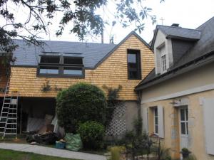 Agrandissement avec surélévation de garage